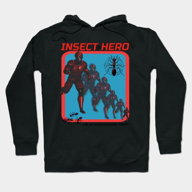 INSECT HERO Parody Retro Off Brand Boot Super Hero Funny Knock Off Hoodie by blueversion